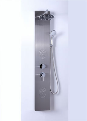 China Los paneles de las columnas de la ducha de la astilla/del negro/el panel del balneario de la ducha con la cabezal de ducha redonda de alta presión proveedor