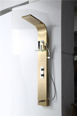 China El panel controlado 5 modos de la torre de la ducha, huella dactilar anti del panel de la ducha de Valore del cuarto de baño proveedor