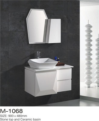 China Fregaderos impermeables del cuarto de baño y vanidades/material moderno del MDF de las vanidades del cuarto de baño proveedor
