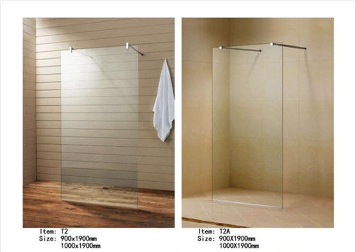Fácil instale el paseo en la pantalla de ducha, pantalla de ducha de cristal Frameless con la barra de ayuda proveedor