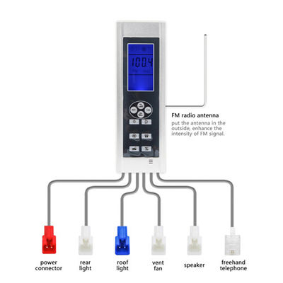 Panel de control helado de la ducha de la superficie del ABS, equipo anti de la ducha del vapor de la grieta proveedor