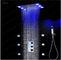 Cabezales de ducha y grifos del cuarto de baño de la iluminación del LED con los jets termostáticos del masaje del mezclador proveedor